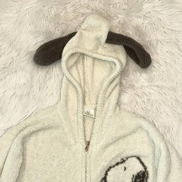 Gelato Pique x SNOOPY Peanuts Jacquard Hoodie Full Zip Fleece Sweatshirt - Picture 3 of 13